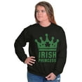 thumbnail image 3 of St Patricks Day Irish Princess Women Crewneck Sweatshirt Brisco Brands M, 3 of 6