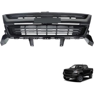 Chrome & Black Front Bumper Grille For Dodge Journey 2011-2020 (Direct Fit, ABS Plastic)