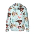 thumbnail image 3 of Sigee Cute Pug Dogs Print UPF50+ Men's Sun Protection Hoodie Shirt SPF UV Shirt Long Sleeve Fishing Outdoor Lightweight, S-3XL, 3 of 9