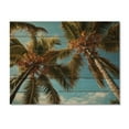 thumbnail image 3 of Designart "Yellow Palm Trees landscape V" Floral Print on Natural Pine Wood, 3 of 5