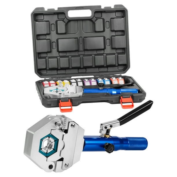 DSSTYLES Hydraulic Hose Crimper AC Crimping Tool for Barbed and Beaded