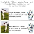 thumbnail image 4 of FINGER TEN Kids Golf Gloves Boys Girls Left Right Hand Breathable Value 2 Pack Gift Set for Junior Youth Toddler White Black Green, 4 of 6