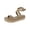 Tapioca Smooth, variant on Womens Simone Faux Leather Ankle Strap Platform Sandals