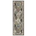 thumbnail image 2 of BNM Paloma Contemporary Damask Indoor Area Rug, 2.7" x 8', Chocolate, 2 of 7