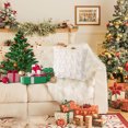 thumbnail image 5 of Christmas Tree Embroidery Throw Pillow Cover with Insert,17.7×17.7 Inch Soft Polyester Linen Cushion Case with Hidden Zipper,Festive Decor for Sofa Couch Bed Living Room Home Decor, 5 of 5