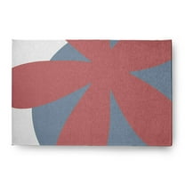4' x 6' Simply Daisy Bold Flower Modern & Contemporary Chenille Area Rug, Bright Mauve Pink