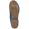 thumbnail image 4 of Forever Women Shoes Combat Army Style Boots Lace Up Side Zipper Booties Blue Denim 7, 4 of 4
