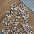 thumbnail image 4 of Adornos de árbol de Navidad personalizados con copos de nieve, decoración navideña de madera, colgante, bola navideña con nombre cortado con láser, regalo de Navidad, 4 of 5