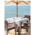 thumbnail image 2 of Outdoor Tablecloth with Umbrella Hole & Zipper, Purple Buffalo Plaid Square Tablecloth 54x54 Inch, Farmhouse Checkered Watercolor Patio Table Cover Waterproof Table Cloth for Picnic/Party, 2 of 7