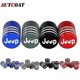 thumbnail image 2 of 4pcs/set Jeep Logo Tire Stem Valve Caps Aluminum Car Dustproof Caps Tire Wheel Stem Air Valve Caps, 2 of 5