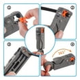 thumbnail image 3 of Coax Cable Crimper Kit Tool for RG6 RG59, Coaxial Compression Tool Kit with 15Pcs F RG6 RG59 Connectors, 3 of 7