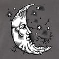 thumbnail image 6 of Wild Bobby Crescent Moon Astrology Puff Print Fashion Ladies Racerback Tank Top, Dark Grey, Medium, 6 of 6