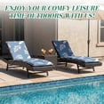 thumbnail image 4 of Outdoor Chaise Lounge Chair Cushion 75.98" x 22.83" Waterproof, High-Density Foam, Adjustable Straps, Patio Pool Deck Furniture Cushion (Fallen Leaves), 4 of 18
