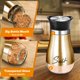 thumbnail image 3 of Set de saleros y pimenteros Arrozon Glass, 120 ml, tapa de acero inoxidable, cobre, 3 of 7