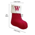 thumbnail image 3 of Embroidered Letter Knitted Christmas Stocking - Child's Candy Gift Bag Fireplace Hanging Decor Spacious Holiday Stocking Gift(W), 3 of 6
