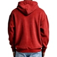 thumbnail image 5 of Oversized Full Zip Hoodies Mens Long Sleeve Drawstring Hooded Sweatshirt Baggy Corduroy Fall Winter Drawstring Athletic Jackets for Men, 5 of 5