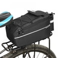 thumbnail image 4 of Bicycle Bag Insulated Trunk Cooler Pack Cycling Bicycle Rear Rack Storage Luggage Pouch Reflective MTB Bike Pannier Shoulder Bag, 4 of 10