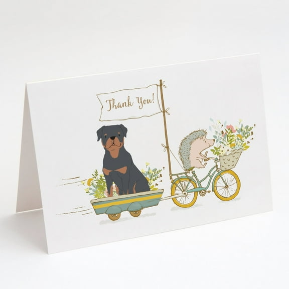 Rottweiler Greeting Cards and Envelopes Pack of 8