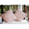 thumbnail image 3 of Simply Daisy 16" x 16" Modern, Contemporary Pink, Purple, Multi-color Polyester Throw Pillow, 3 of 3
