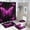 style-1, variant on Dreamy Purple Butterfly Pattern (56)-2 Shower Curtain Set Modern Bathroom Decor Mats 4pcs Fabric Bathroom Curtain Slip Floor Rug Toilet Lid