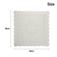 thumbnail image 4 of Nappe en Dentelle Blanche Anti-Poussière pour Table Basse Meuble Tv 60*60cm, 4 of 8