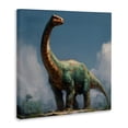 thumbnail image 2 of Stupell Industries Eclectic Colossal Brontosaurus in Meadow Canvas Art, 30 x 30, by Wumples, 2 of 8