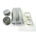 thumbnail image 1 of Aluminum Shotgun Double Barrel Intake Hood Scoop Full Finned Dual Carb Setup, Polished, 1 of 1
