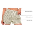 thumbnail image 4 of Shorts PRETTYGARDEN 2025 Verano Pijama Cuadros XL, 4 of 9