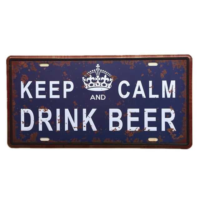Metal Vintage Tin Plaque Pub Decoración Tavern Bar Sign Home Wall Poster Palabras Hoja perfecl Metal muestra del vintage