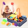 thumbnail image 4 of PVCS 19PCS Kitchen Sink Toys with Running Water Educational Gifts for Girls Boys Gift for Kids, 4 of 5