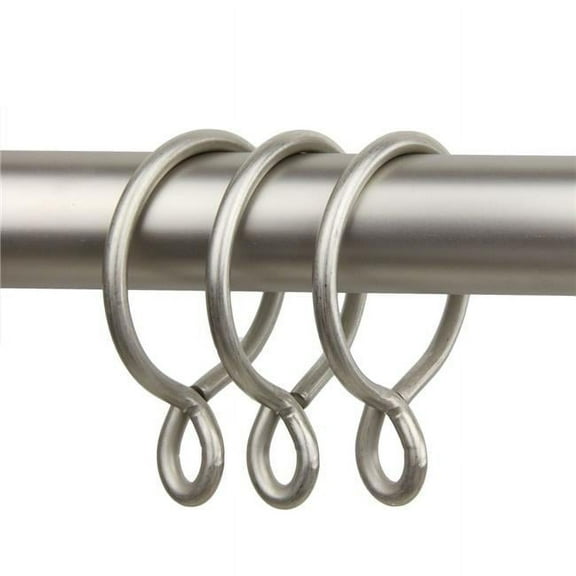 Central Design 1924-15 2.25 in. Curtain Eyelet Rings, Satin Nickel - Set of 10