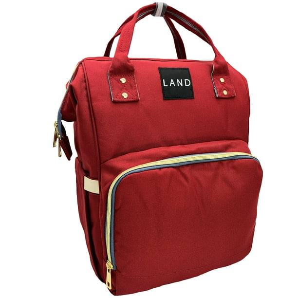 Mochila Pañalera Land Moderna Practica Bebes Térmica Oxford Ecobaby Original