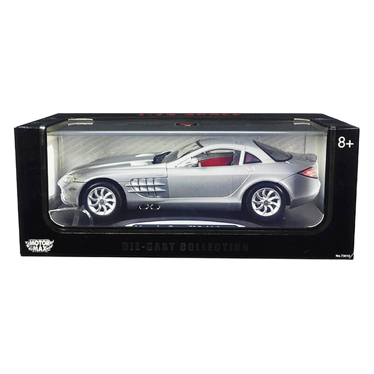 Mercedes McLaren SLR Silver 1/12 Diecast Model Car by Motormax