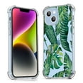 thumbnail image 1 of Jungle Leaves Clear Case for iPhone 14 Mini,Aesthetic Art Design Case for Men Women,Unique Soft Transparent TPU Bumper Case Cover, 1 of 5