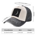 thumbnail image 3 of Crescent Moon Distressed Baseball Cap Dad Hats for Men Women Vintage Trucker Hat Low Profile Ball Caps, 3 of 7