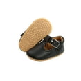 thumbnail image 3 of SUNSIOM Infants Girl Leather Walking Anti-Slip Hollow-out Ruffle Shoes, 3 of 10