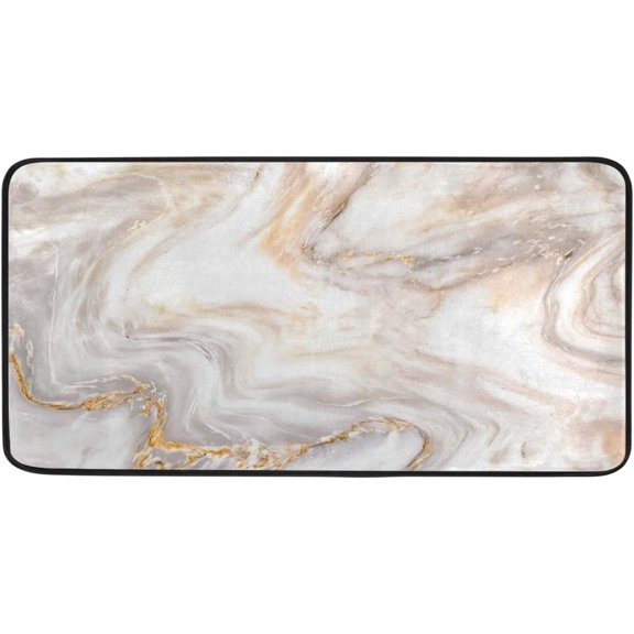 Coolnut Marble Kitchen Rug, Anti Fatigue Kitchen Floor Mat, Non Slip Waterproof Long Standing Kitchen Mat, 39" x 20"