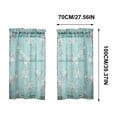 thumbnail image 3 of Yaayu 2-Piece 2D Print Kitchen Curtain Panels, Washable Polyester Short Window Drapes, Home Cafe Decor, B, 3 of 7