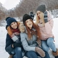 thumbnail image 7 of BEIPEGIN 2 Pack Ponytail Hat Messy Bun Beanie for Women Warm Trendy Soft Stretch Criss Cross Hat for Women Knit Hats for Women Winter Cute Winter Hats for Women, 7 of 7