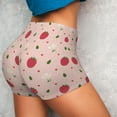 thumbnail image 4 of Fotbe Strawberry Shorts Sin Costuras – Shorts Deportivos de Cintura Alta para Mujer, Elásticos para Gimnasio, Yoga, Running o Ciclismo-Large, 4 of 8