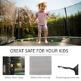 thumbnail image 4 of 12ft Round Trampoline Safety Net Replacement – Black Enclosure for Outdoor Fun & Secure Bouncing – Fits 8-Pole Trampolines – Durable PE Mesh Fence, 4 of 7