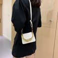 thumbnail image 4 of Moda mujer PU cocodrilo patrón pequeño bolso de hombro cadena bolso (blanco) Likrtyny Para estrenar, 4 of 9