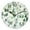 H10, variant on Non-Ticking Silent Wall Clocks Battery Operated Personalized Decor Clock for Bathroom,Office-Watercolor Hanging Leaves Mural In Green And White Color Scheme（10inch）