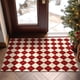 thumbnail image 4 of Adornos navideños, adornos navideños, regalos navideños. Tapete de seda roja cuadrada con estampado navideño, de alta calidad, resistente a rayones, antidesgaste y fácil de limpiar. Tapetes de PVC C., 4 of 7