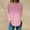 Pink, variant on Sakmal Crew Neck Shirts for Women Long Sleeve Tunic Striped Plus Size Shirts Pink Blouses Going Out Tops
