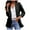 Black, variant on Zshosam Women's Relaxed Scuba Knit Stretch Blazer with Scrunch Sleeves(Hot Pink,L)