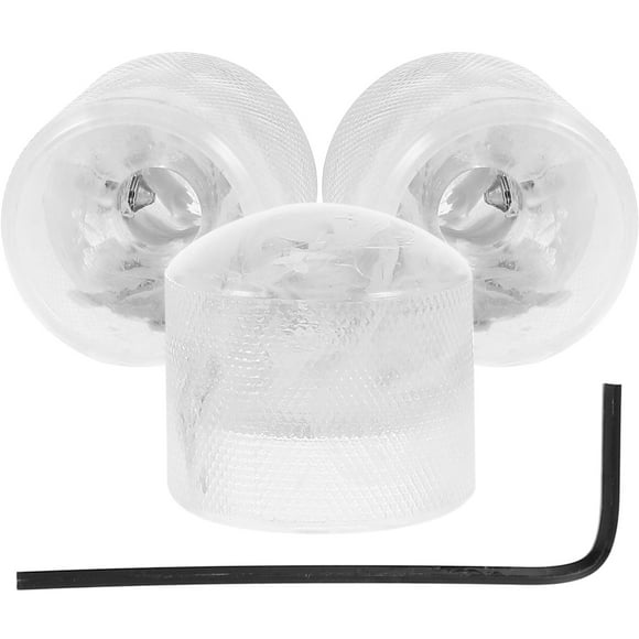 1 conjunto de perillas de control de potenciómetro de guitarra eléctrica perillas rotativas de plástico