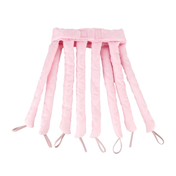 TUWAFE Heatless Sleep Overnight Curls Lazy Curlers Natural Pink for Long Hair