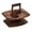 A-25Brown, variant on WYanRUI Multi Compartment Wooden Snack Serving Tray with Handle, Portable Wooden Drink Food Holder for Picnic Patio Indoor Outdoor Party Organizer Caddy,26X31X36CM,BEIGE