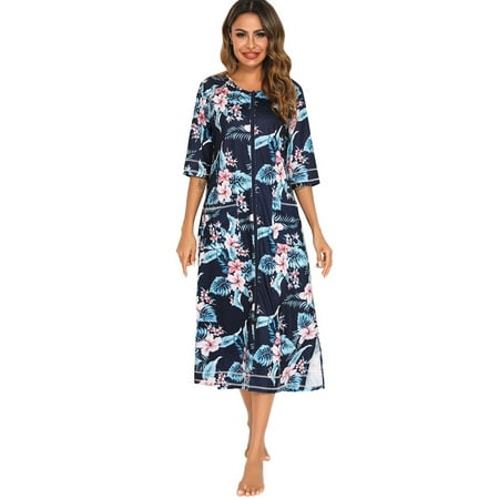 

FEREMO Plus Size Nightgown Sleepwear Womens Sleep Shirts for Women